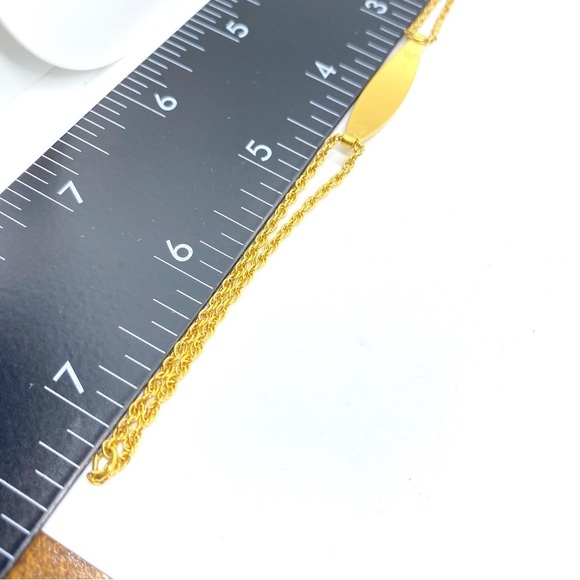 SPEIDEL Vintage ID Double Chain Bracelet Goldtone "Holly" Engraved - Picture 4 of 9